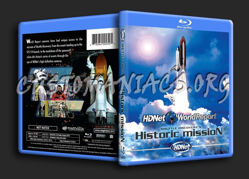 Shuttle Discovery's Historic Mission blu-ray cover