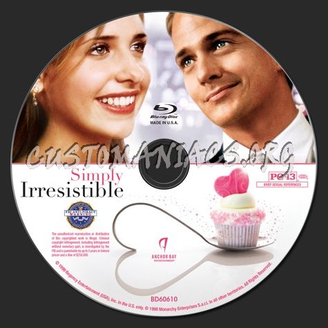 Simply Irresistible blu-ray label