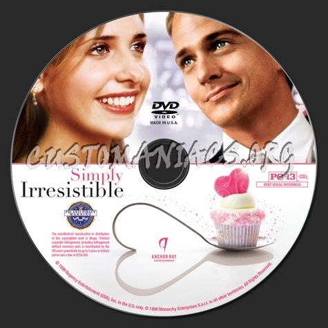 Simply Irresistible dvd label