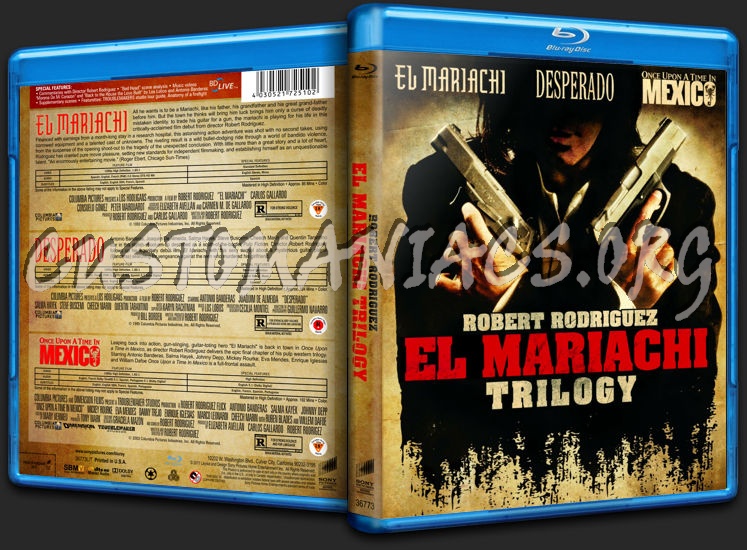 El Mariachi Trilogy blu-ray cover