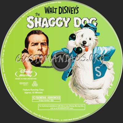 The Shaggy Dog (1959) blu-ray label