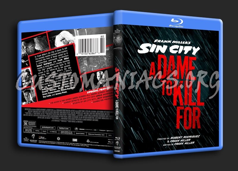 Sin City A Dame To Kill blu-ray cover
