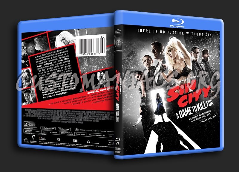 Sin City A Dame To Kill blu-ray cover