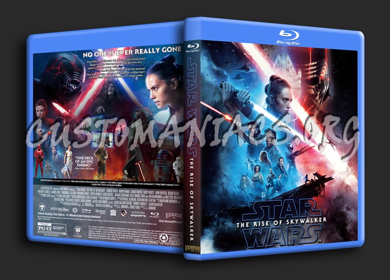 Star Wars: The Rise Of Skywalker dvd cover