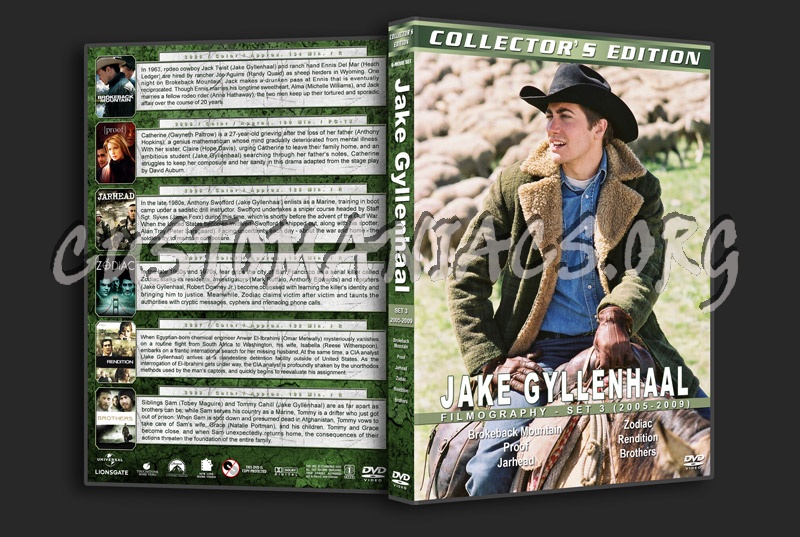 Jake Gyllenhaal Filmography - Set 3 (2005-2009) dvd cover