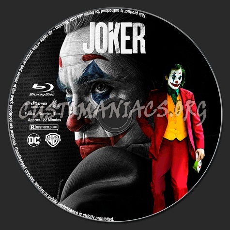 Joker blu-ray label