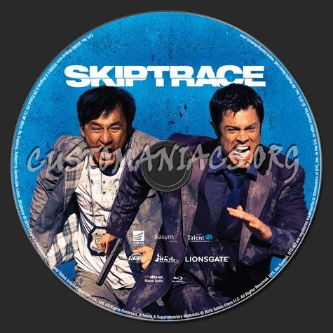 Skiptrace blu-ray label