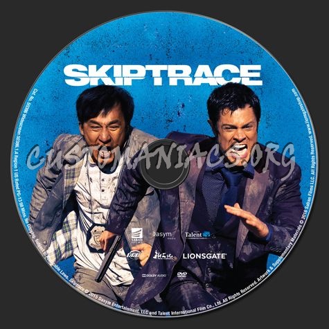 Skiptrace dvd label