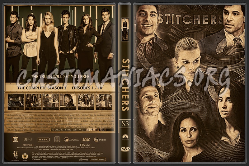 Stitchers: Season 3 dvd cover