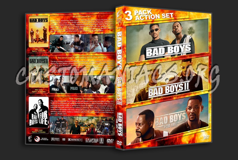Bad Boys Triple Feature dvd cover