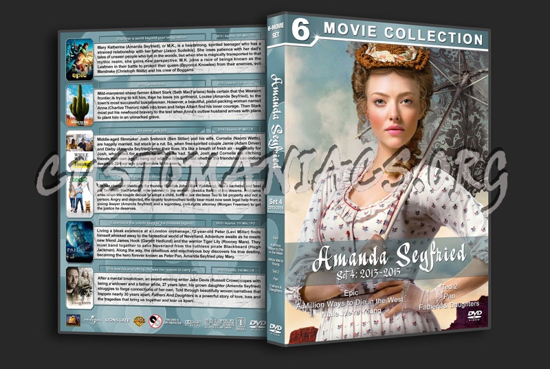 Amanda Seyfried Filmography - Set 4 (2013-2015) dvd cover