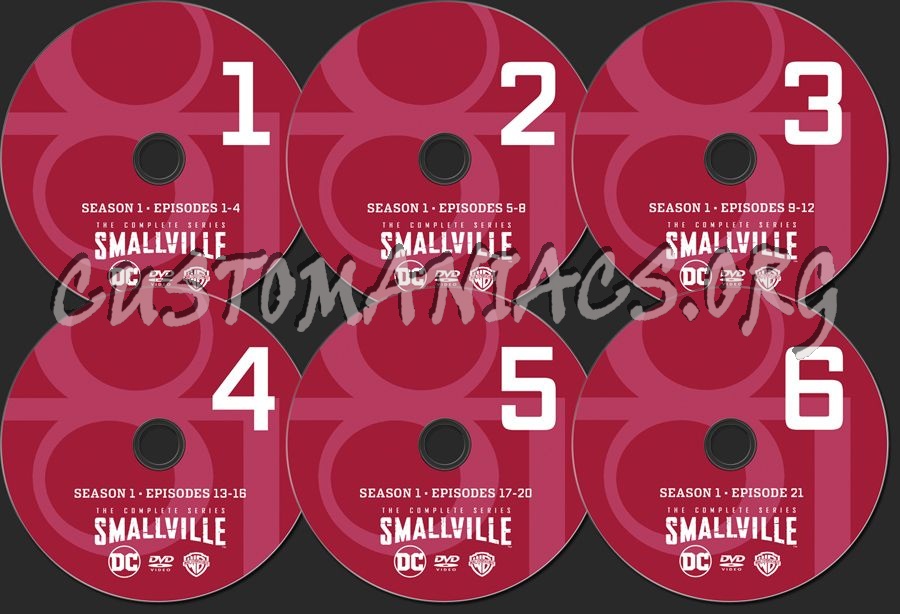 Smallville Season 1 dvd label