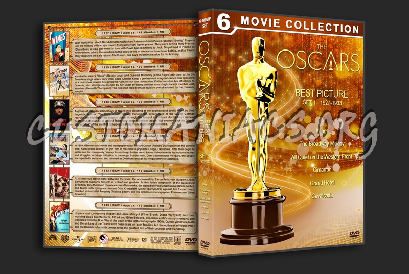 The Oscars: Best Picture - Set 1 (1927-1933) dvd cover