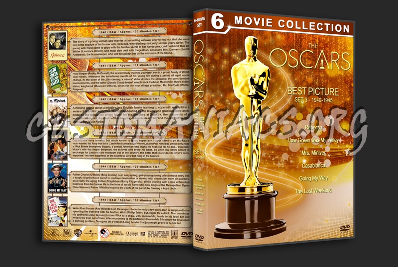 The Oscars: Best Picture - Set 3 (1940-1945) dvd cover