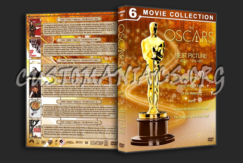 The Oscars: Best Picture - Set 5 (1952-1957) dvd cover