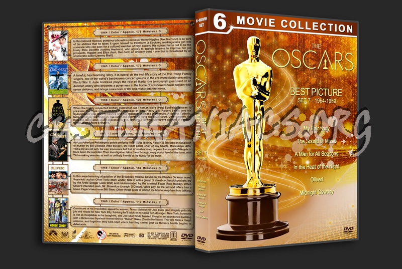 The Oscars: Best Picture - Set 7 (1964-1969) dvd cover