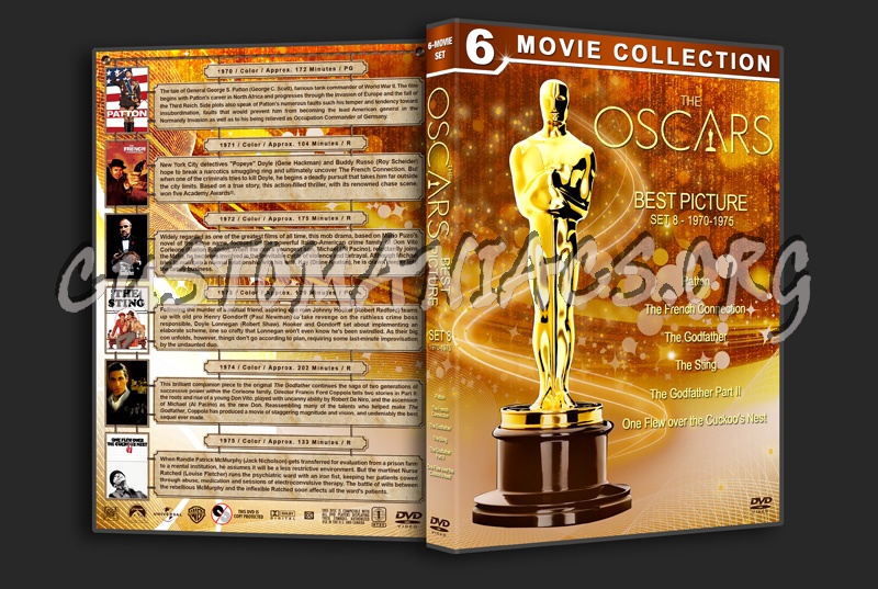 The Oscars: Best Picture - Set 8 (1970-1975) dvd cover