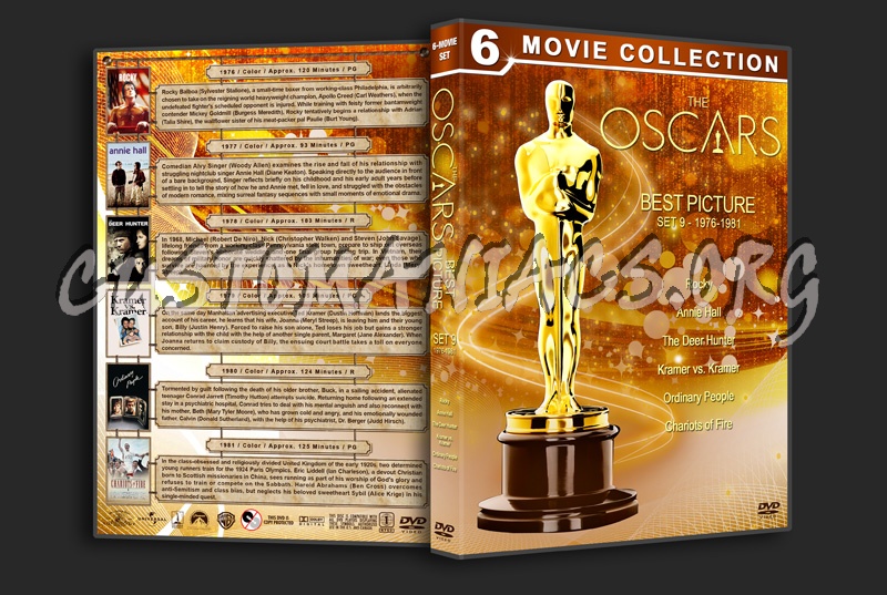 The Oscars: Best Picture - Set 9 (1976-1981) dvd cover