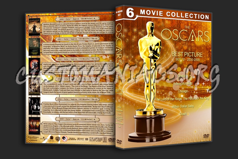 The Oscars: Best Picture - Set 13 (2000-2005) dvd cover