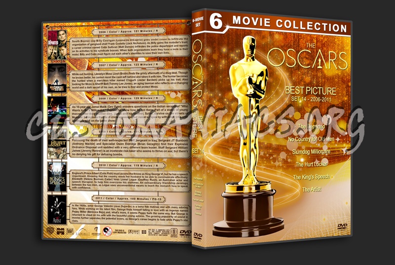The Oscars: Best Picture - Set 14 (2006-2011) dvd cover