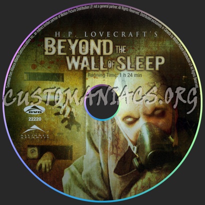 Beyond The Wall Of Sleep dvd label
