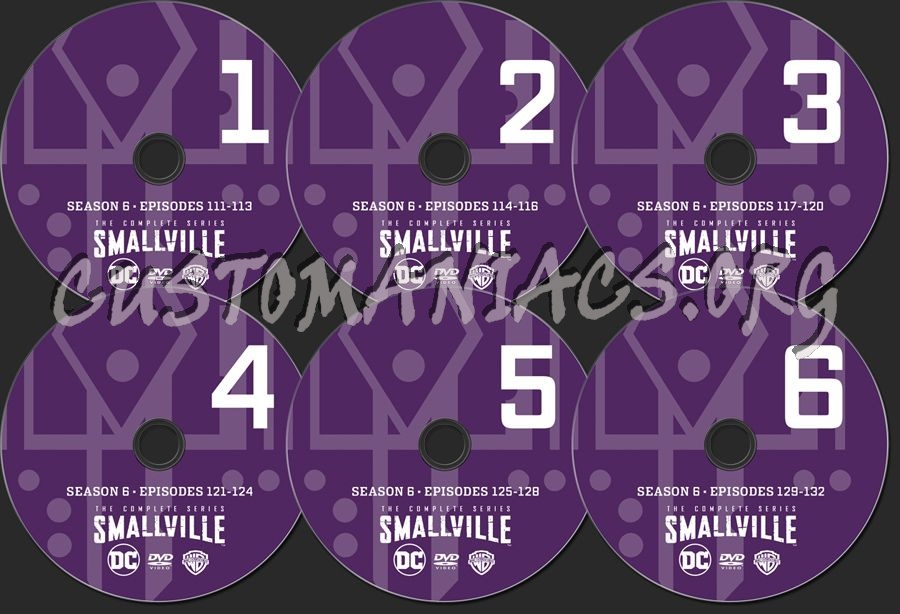 Smallville Season 6 dvd label
