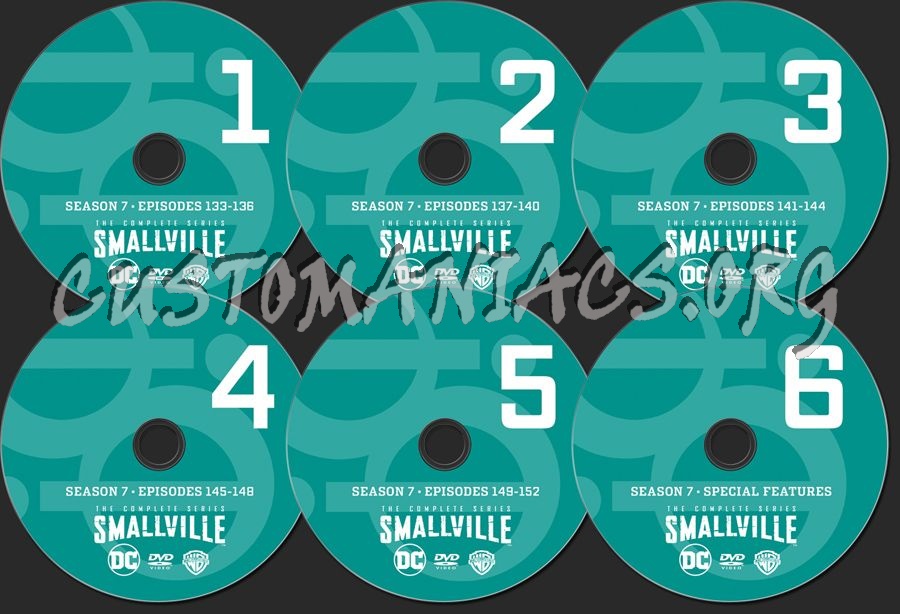 Smallville Season 7 dvd label