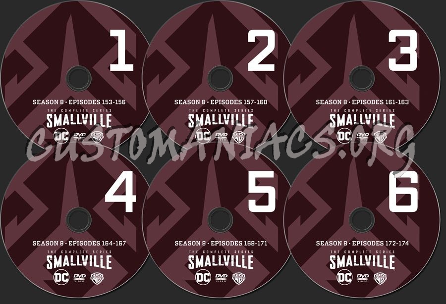 Smallville Season 8 dvd label