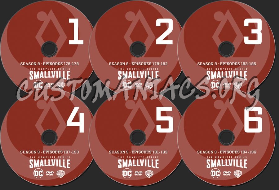 Smallville Season 9 dvd label