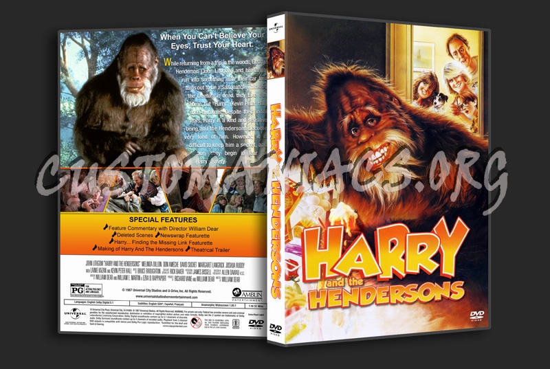 Harry and the Hendersons dvd cover