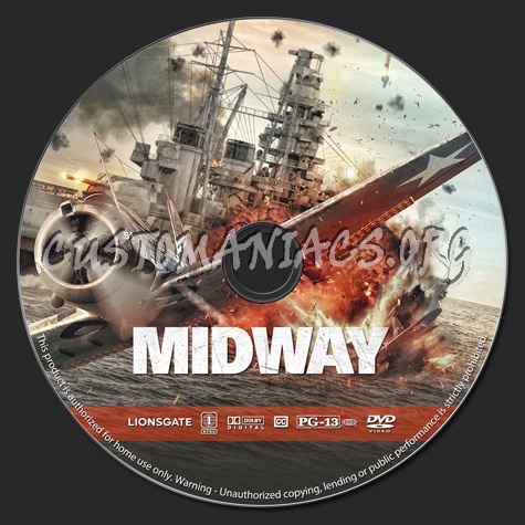 Midway (2019) dvd label