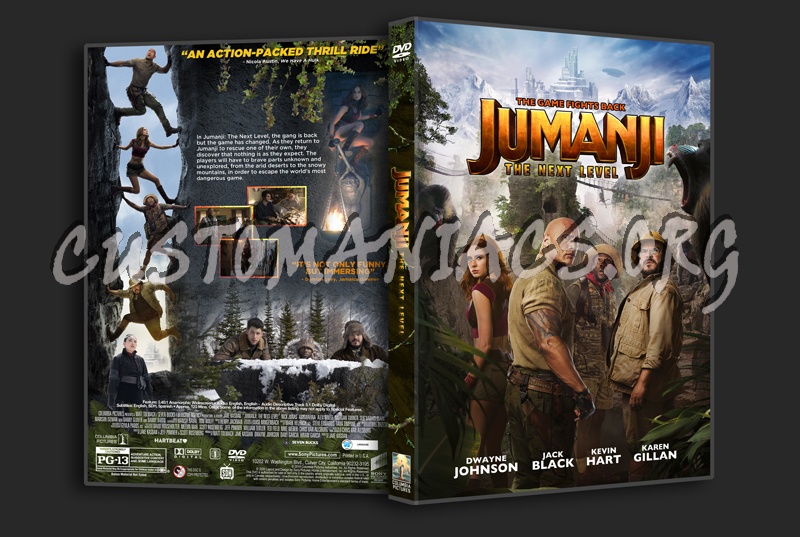 Jumanji: The Next Level dvd cover