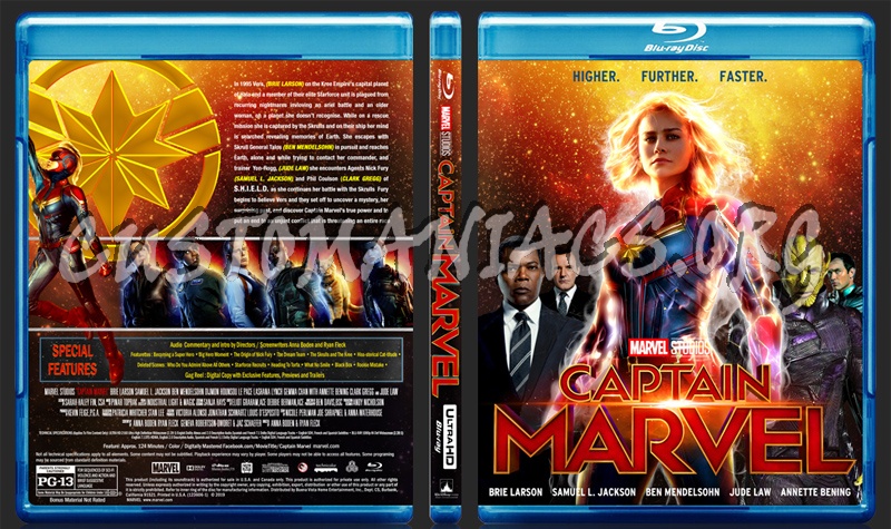 Captain Marvel blu-ray cover