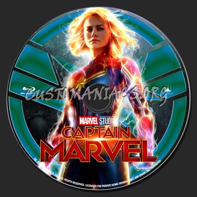 Captain Marvel version 2 blu-ray label