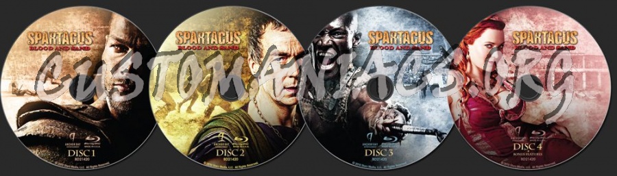 Spartacus Blood and Sand blu-ray label