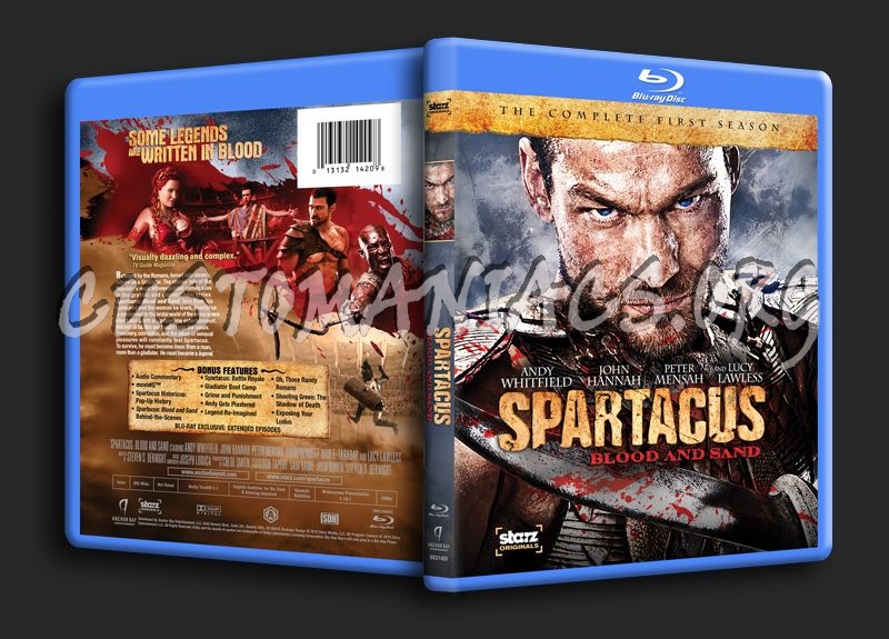 Spartacus Blood and Sand blu-ray cover