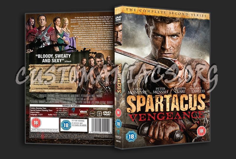 Spartacus Vengeance dvd cover