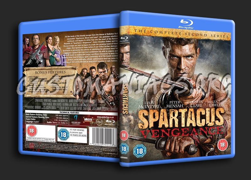 Spartacus Vengeance blu-ray cover