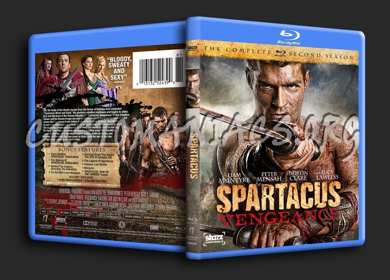 Spartacus Vengeance blu-ray cover