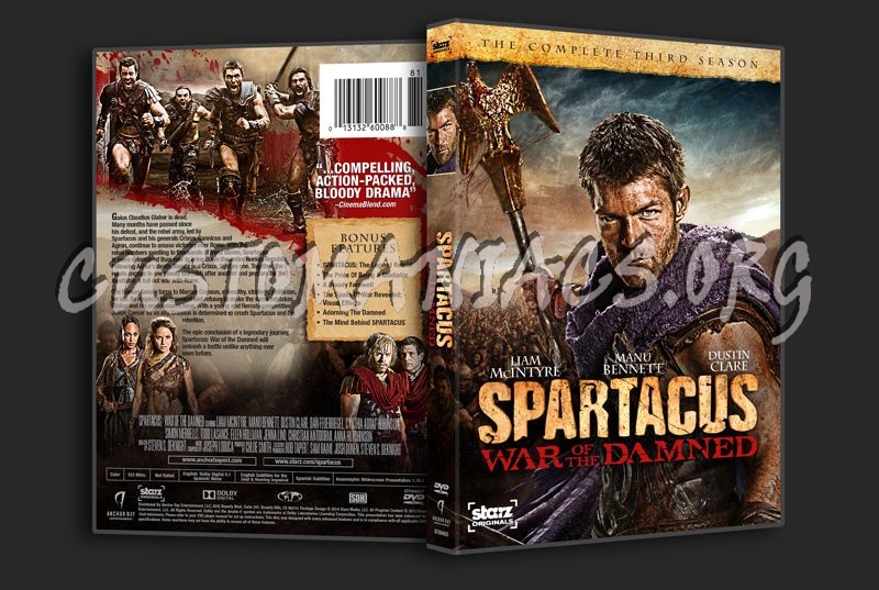 Spartacus War of the Damned dvd cover