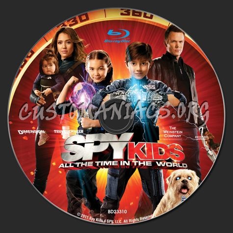 Spy Kids All the Time in the World blu-ray label