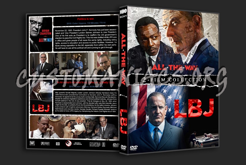 All the Way / LBJ Double Feature dvd cover