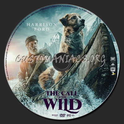 The Call Of The Wild (2020) dvd label