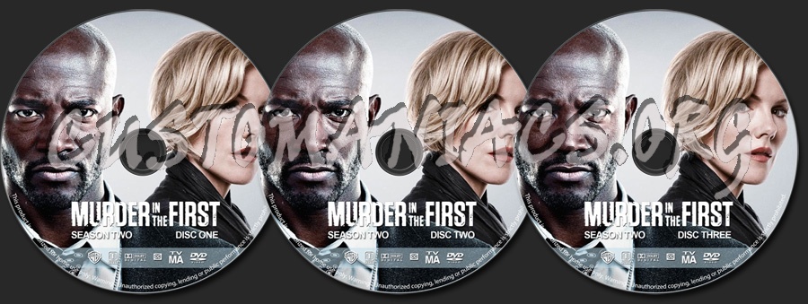Murder in the First - Season 2 dvd label