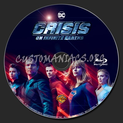 Crisis On Infinite Earths blu-ray label