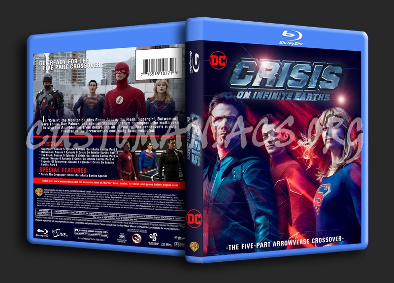 Crisis On Infinite Earths blu-ray cover