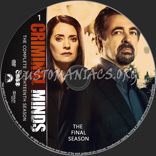 Criminal Minds Season 15 dvd label