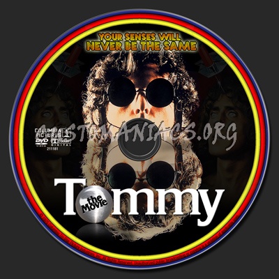 Tommy the movie dvd label