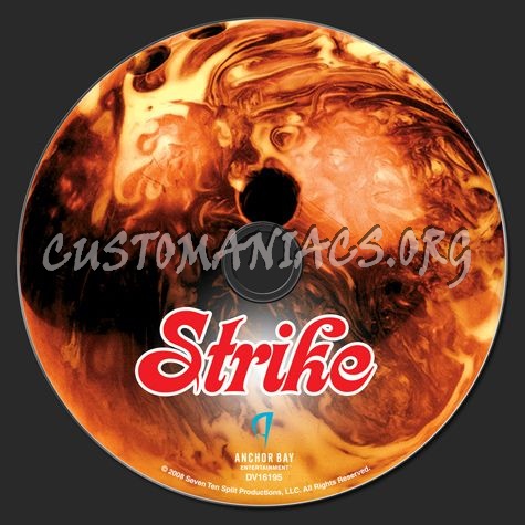 Strike dvd label