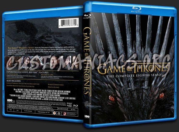 Game of Thrones Season 8 blu-ray cover